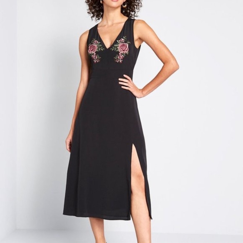 Jessy B from ModCloth Dress with Floral Embroidery